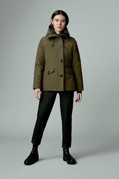 Chamarras Canada Goose Mujer Outlet - Montebello Abrigos Verdes PC2604718